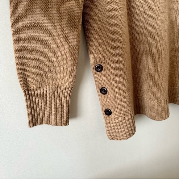 Garnet Hill-Side-Button Cashmere T-Neck - Picture 9 of 11